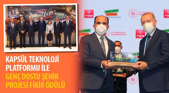 Cumhurbaşkanı Erdoğan'dan Konya Büyükşehir'e Ödül