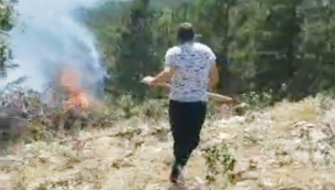 DOĞANHİSAR'DA ÇIKAN YANGIN BÜYÜMEDEN SÖNDÜRÜLDÜ