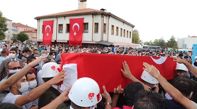 ŞEHİDİMİZİ EBEDİYETE UĞURLADIK