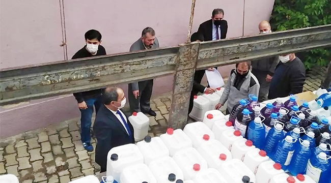 YUNAK'TA OKULLARA TEMİZLİK VE HİJYEN MALZEMESİ DESTEĞİ