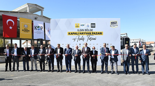 ILGIN KAPALI HAYVAN PAZARI AÇILDI
