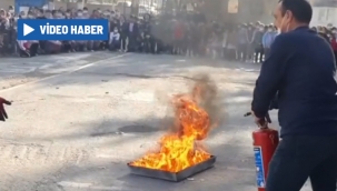 OKULLARDA YANGIN- KORUMA EĞİTİMLERİ DEVAM EDİYOR