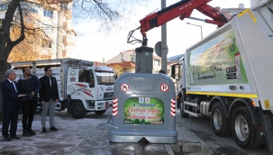 AKŞEHİR'E 3 BİN 750 LİTRELİK ÇÖP KONTEYNIRLARI