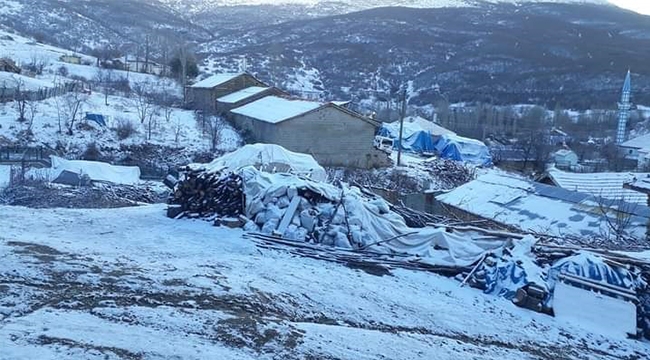 AKŞEHİR'İN O MAHALLESİNE KAR YAĞDI