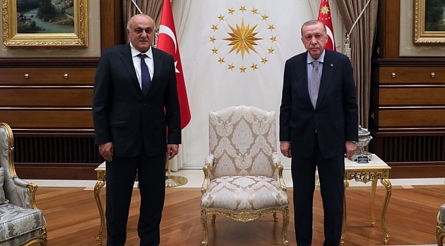 BAŞKAN ERKOYUNCU'DAN CUMHURBAŞKANI ERDOĞAN'A ZİYARET