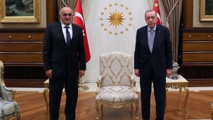 BAŞKAN ERKOYUNCU'DAN CUMHURBAŞKANI ERDOĞAN'A ZİYARET