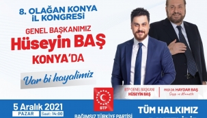 BTP KONYA İL BAŞKANI ÖZTÜRK'DEN KONGREYE DAVET