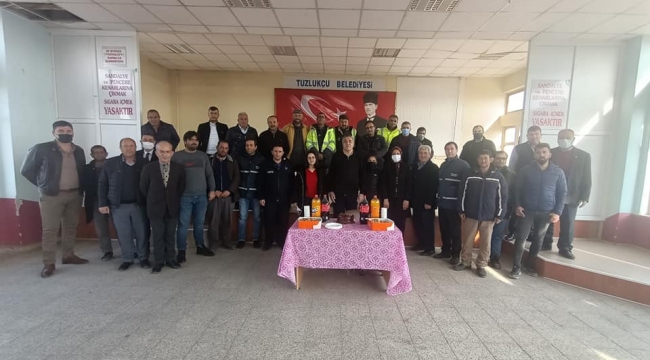 BAŞKAN AKBUĞA, YENİ YILA PERSONELLE GİRDİ