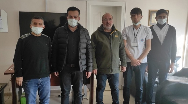 BAŞKAN ŞEKEROĞLU'NDAN HASTANE ZİYARETLERİ