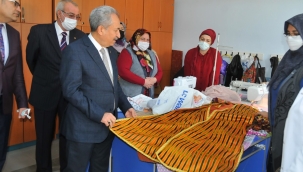 Başkan Akkaya Dikiş Nakış Kursundaki Hanımlar İle Buluştu