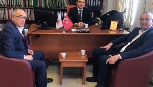 BAŞKAN KONAK'DAN İCRA MÜDÜRÜ DİNSEL'E HAYIRLI OLSUN ZİYARETİ