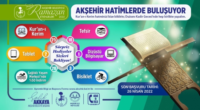 Bedenler Oruç ile Sıhhat Bulurken Gönüller Hatimlerde Buluşacak