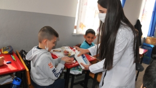 Çocuklara Sağlıklı Beslenme ve Hijyen Konusu Anlatıldı 
