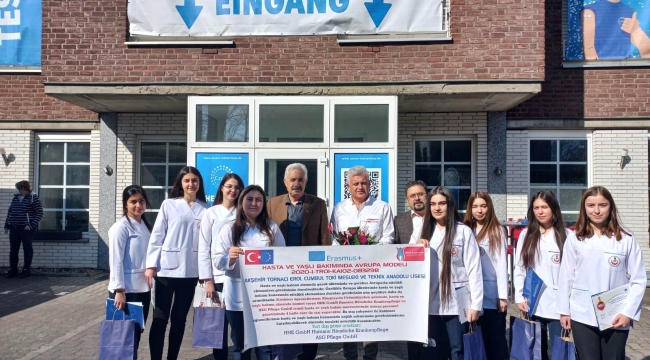 SAĞLIK MESLEK LİSESİ ERASMUS PROJESİNİ BAŞARI İLE TAMAMLADI 