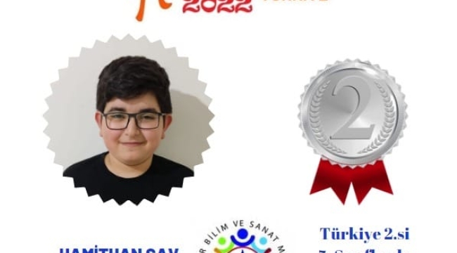 AKŞEHİR BİLSEM'DEN  BİR TÜRKİYE DERECESİ DAHA 