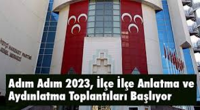 MHP İLÇELERDE SAHAYA İNİYOR 
