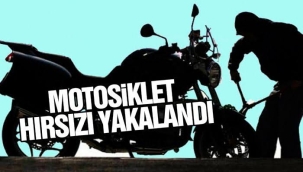 MOTOSİKLET HIRSIZI YAKALANDI 
