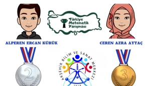 TÜRKİYE MATEMATİK YARIŞMASINDA TÜRKİYE 2.'LİK VE 3.'LÜK MADALYASI 