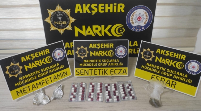 AKŞEHİR'DE UYUŞTURUCUYA GEÇİT YOK ! 