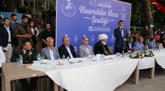 Bakan Kurum 63. Uluslararası Akşehir Nasreddin Hoca Şenliği'ne katıldı 