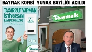 BAYMAK KOMBİ YUNAK BAYİLİĞİ AÇILDI 