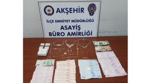 ÇALDIĞI ALTINLARI SATMAK İSTERKEN YAKALANDI 