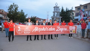 Akşehir'den Zafere Temsili Yürüyüş Şuhut'ta Tamamlandı 