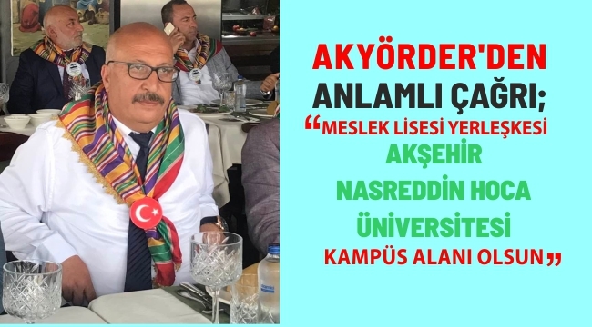 AKYÖRDER'DEN ANLAMLI ÇAĞRI!