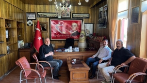 KAYMAKAM BERTAN'DAN BAŞKAN AKBUĞA'YA GEÇMİŞ OLSUN ZİYARETİ.