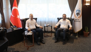 KAYMAKAM ŞAHİN'DEN BAŞKAN MEŞE'YE ZİYARET 