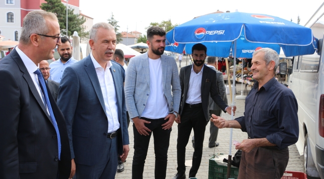 MİLLETVEKİLİ YAVUZ ERGÜN VE YUNAK BELEDİYE BAŞKANI ALİ KONAK SAHADA 