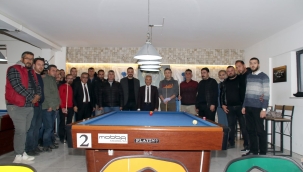 3 Bant Bilardo Turnuvası Başkan Akkaya'nın Vuruşu İle Başladı 