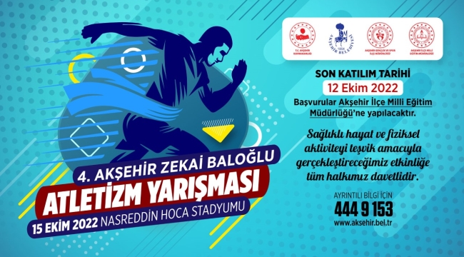 4. Zekai Baloğlu Atletizm Yarışması 15 Ekim'de Yapılacak 