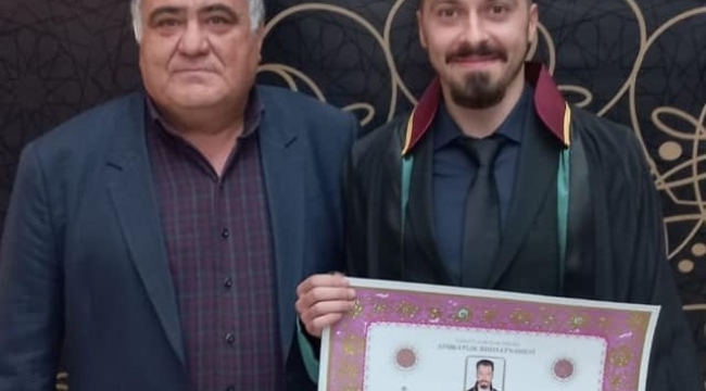 ALİ OSMAN YAYLA AVUKATLIK RUHSATINI ALDI 