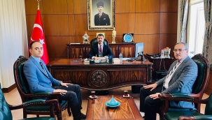 BAŞHEKİMDEN, KAYMAKAM BERTAN'A ZİYARET.