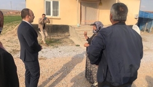 Çeltik Kaymakamı Şahin'den Hane Ziyaretleri 