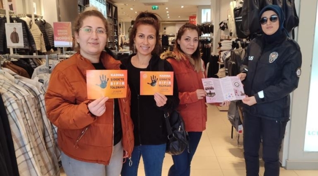 KADINA ŞİDDETE DİKKAT ÇEKTİLER 