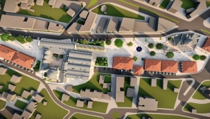 OSMANLI KENT MEYDANI İÇİN İLK KAZMA VURULDU 