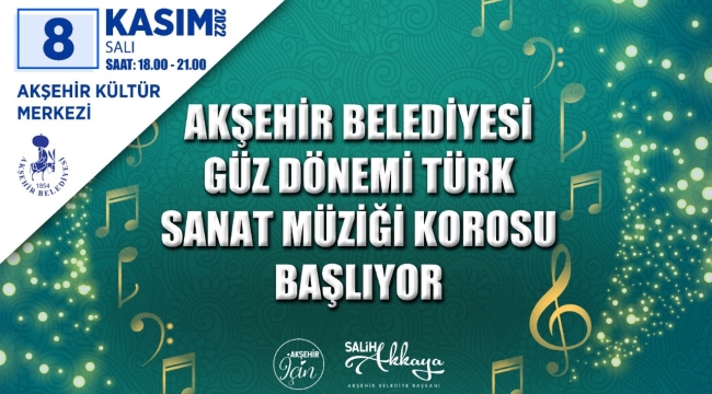 TÜRK SANAT MÜZİĞİ KOROSU MÜZİK SEVERLERLE BULUŞUYOR 