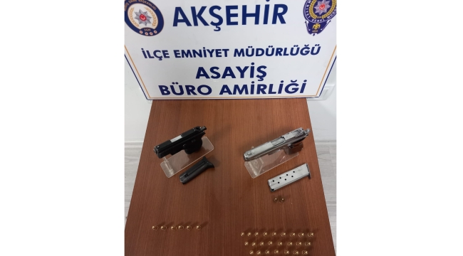2 ADET RUHSATSIZ TABANCA VE MERMİ ELE GEÇİRİLDİ 