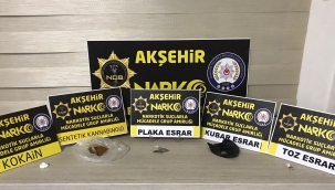 AKŞEHİR EMNİYETİ'NİN UYUŞTURUCUYLA MÜCADELESİ DEVAM EDİYOR 