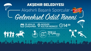AKŞEHİRLİ BAŞARILI SPORCULARA GELENEKSEL ÖDÜL TÖRENİ 