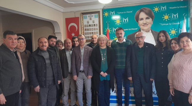 CHP'DEN İYİ PARTİ AKŞEHİR'E HAYIRLI OLSUN ZİYARETİ 