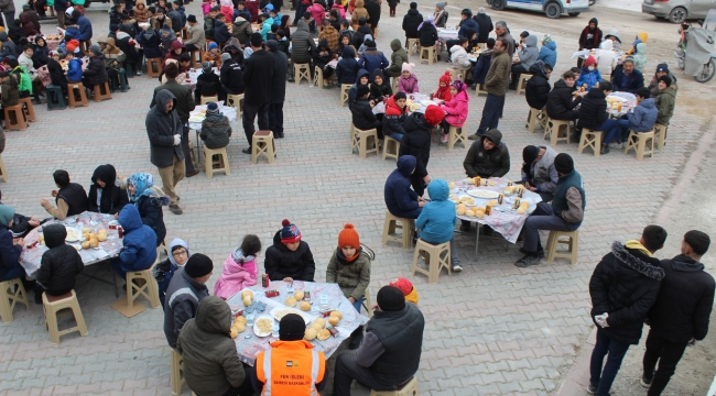 YUNAK'TA KAR VE YAĞMUR DUASI YAPILDI 