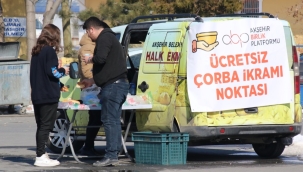 Akşehir Birlik Platformu'ndan Depremzedelere Çorba İkramı 