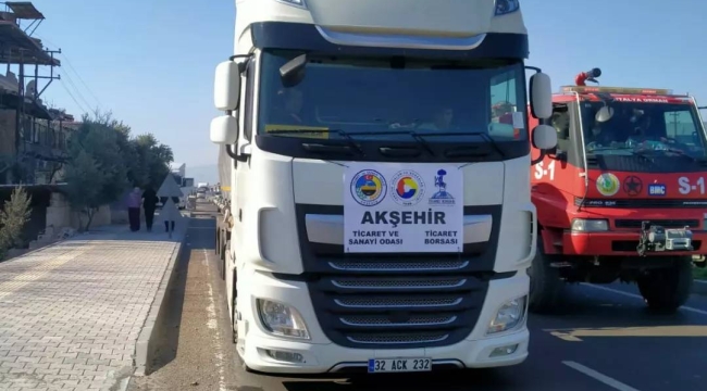 AKŞEHİR TİCARET ODASI DEPREMZEDELER İÇİN SEFERBER OLDU 