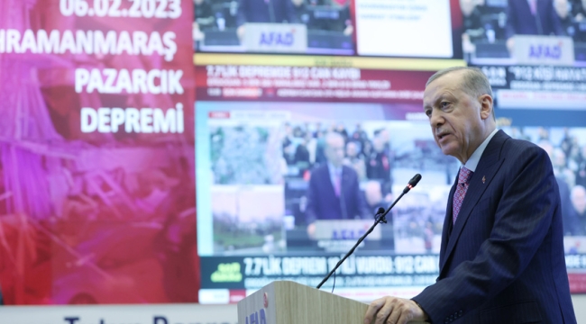 "Devletimiz, deprem anından itibaren tüm kurumlarıyla harekete geçmiştir" 