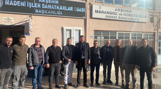 MHP AKŞEHİR'DEN ODA BAŞKANLARINA ZİYARET 