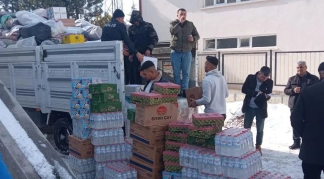 TUZLUKÇU'DAN DEPREM BÖLGESİNE YARDIM 