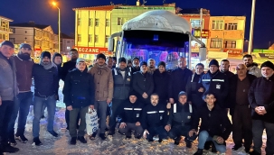 YUNAK BELEDİYESİ DEPREM BÖLGESİNE EKİP GÖNDERDİ 